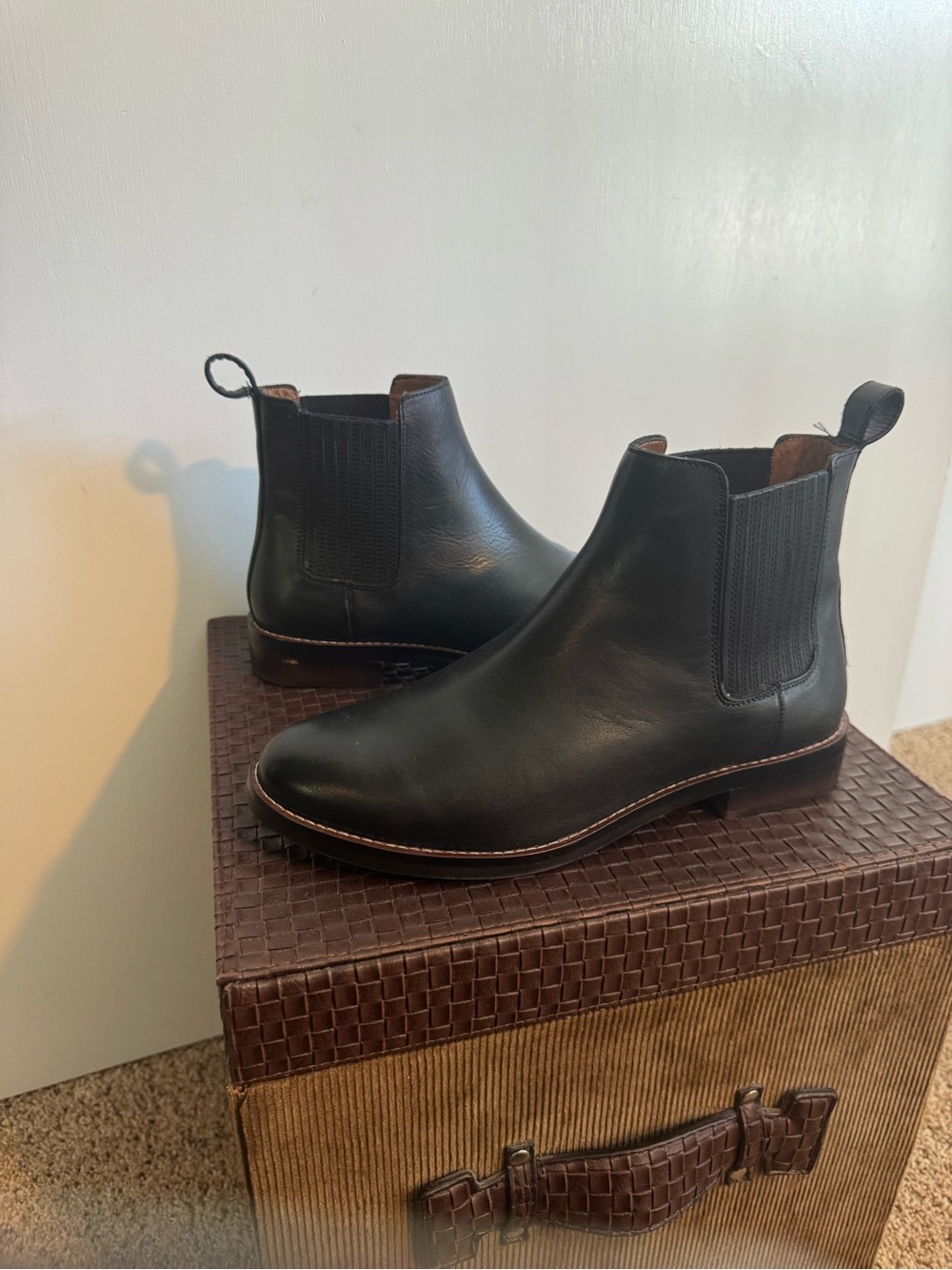 Thursday Boot Company Black Leather Chelsea Ankle Boots